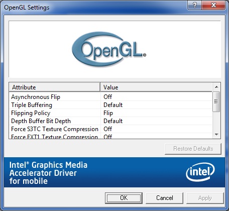 intel integrated graphics gma 950